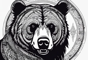 Craziest bear tattoo that you can come up with tattoo idea