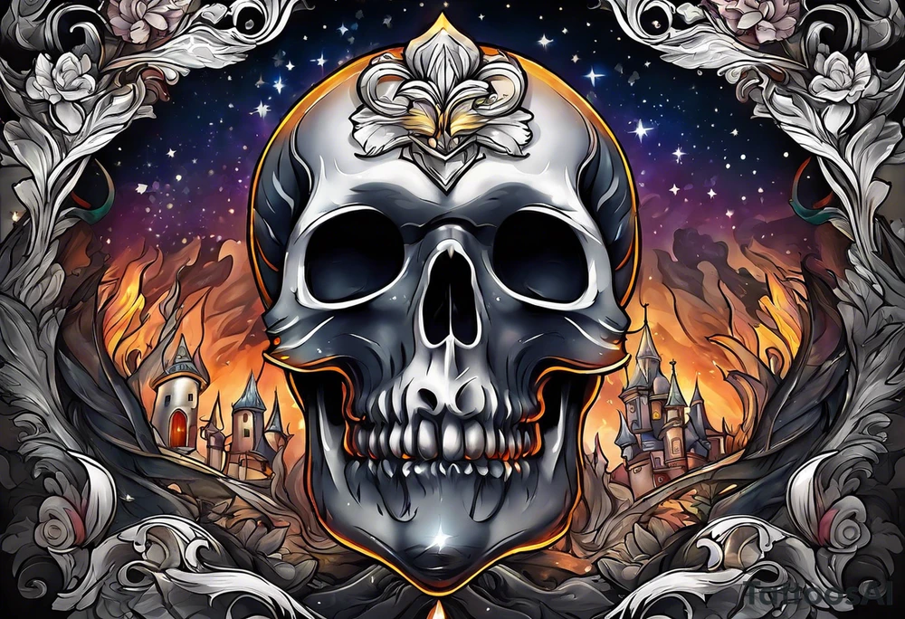 Small light in vast darkness tattoo idea