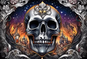 Small light in vast darkness tattoo idea