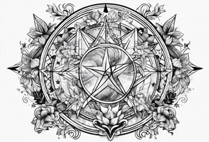 Leo and sagittarius zodiac star symbols tattoo idea