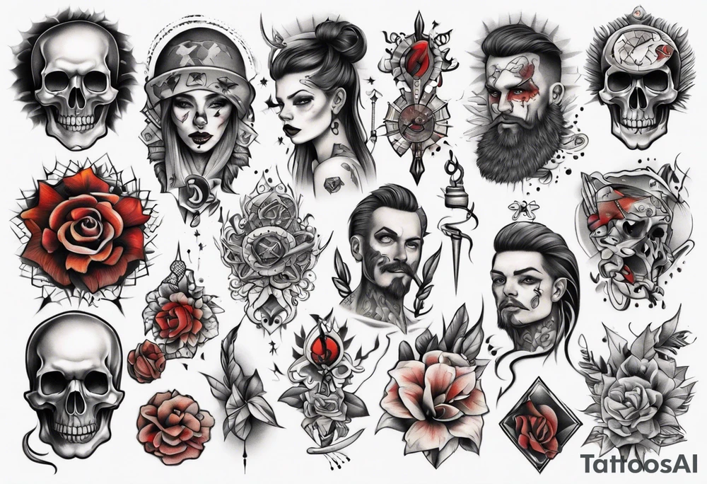 tattoo artist giving a tattoo tattoo idea