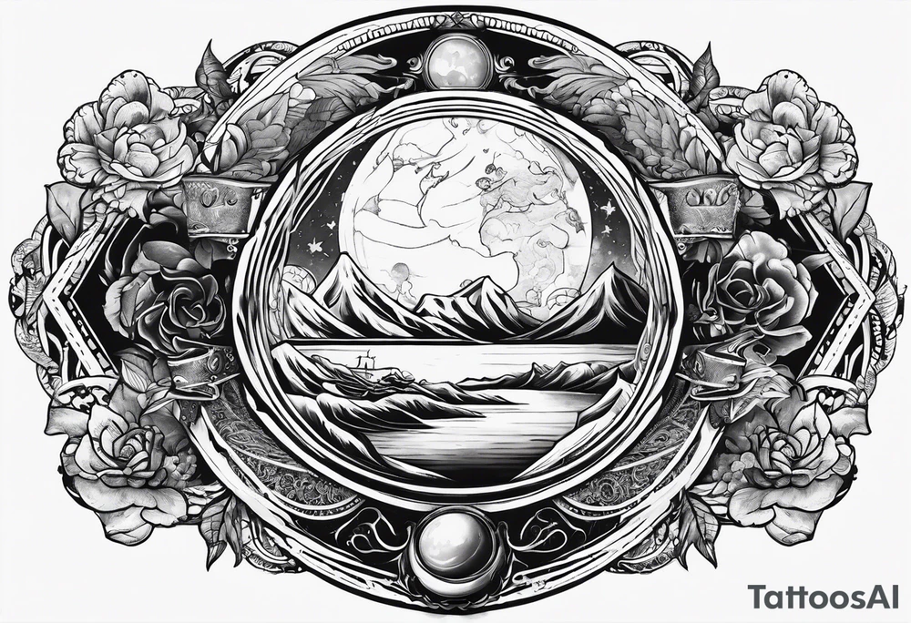 Flat earth tattoo idea