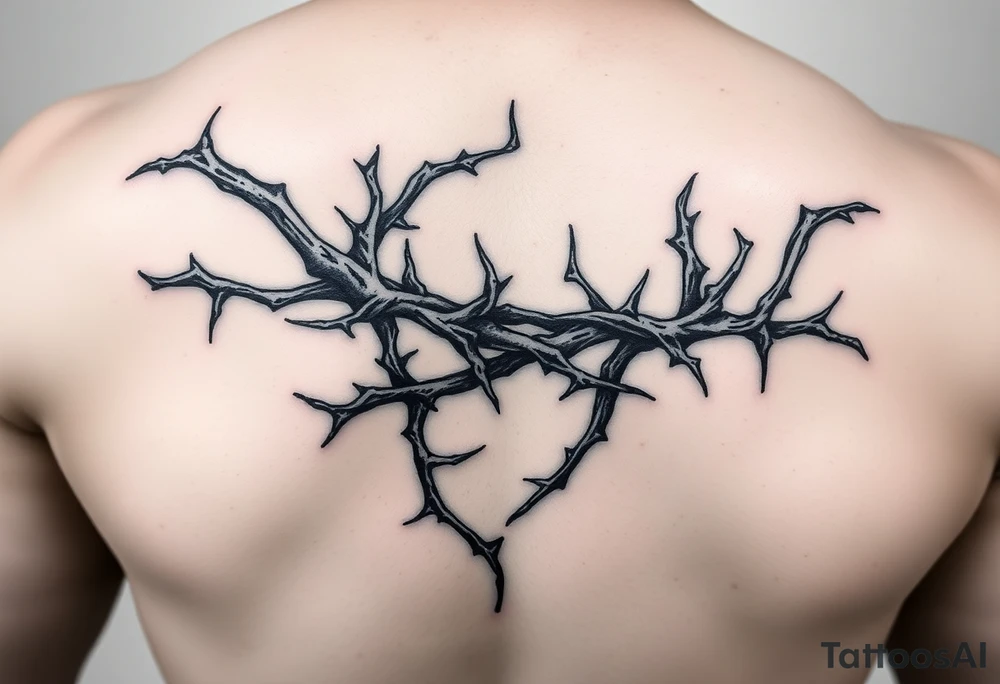 Thorn wrapped going down tattoo idea