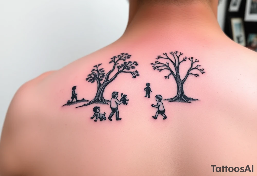 Park for kids to play tattoo idea