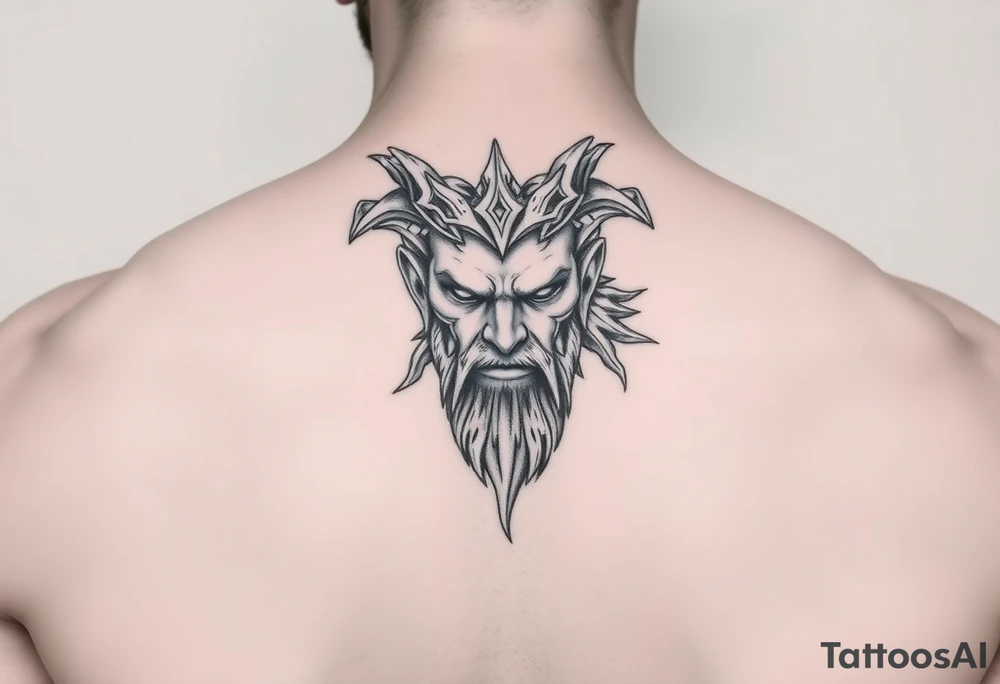 Hades portrait tattoo idea