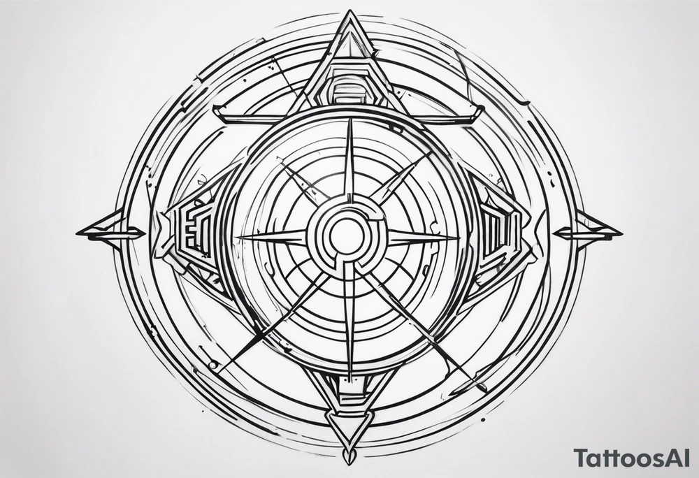 Cyber sigilism tattoo idea