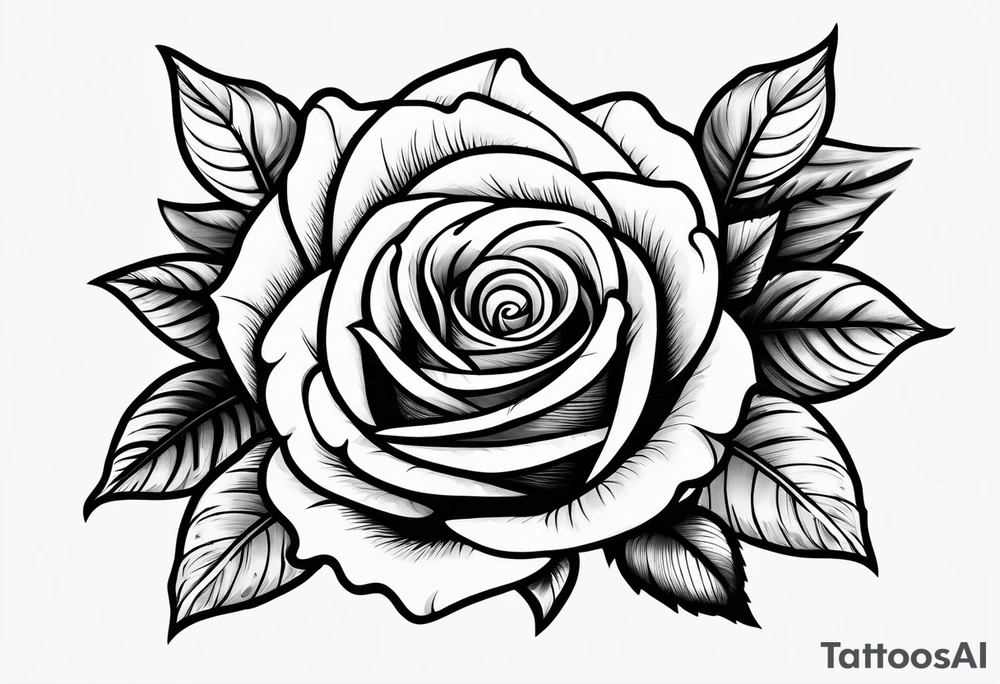 Pistol bullet and a full rose tattoo idea