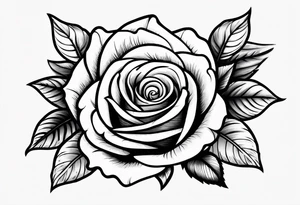 Pistol bullet and a full rose tattoo idea