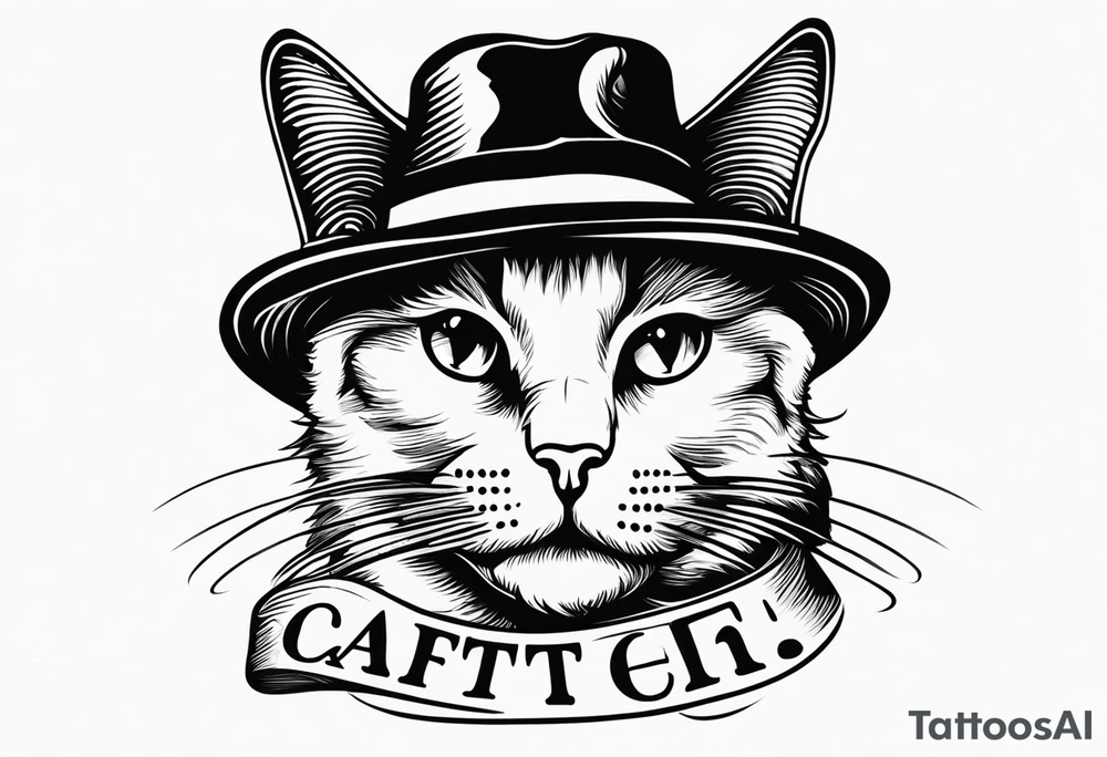 *cat with a hat* tattoo idea