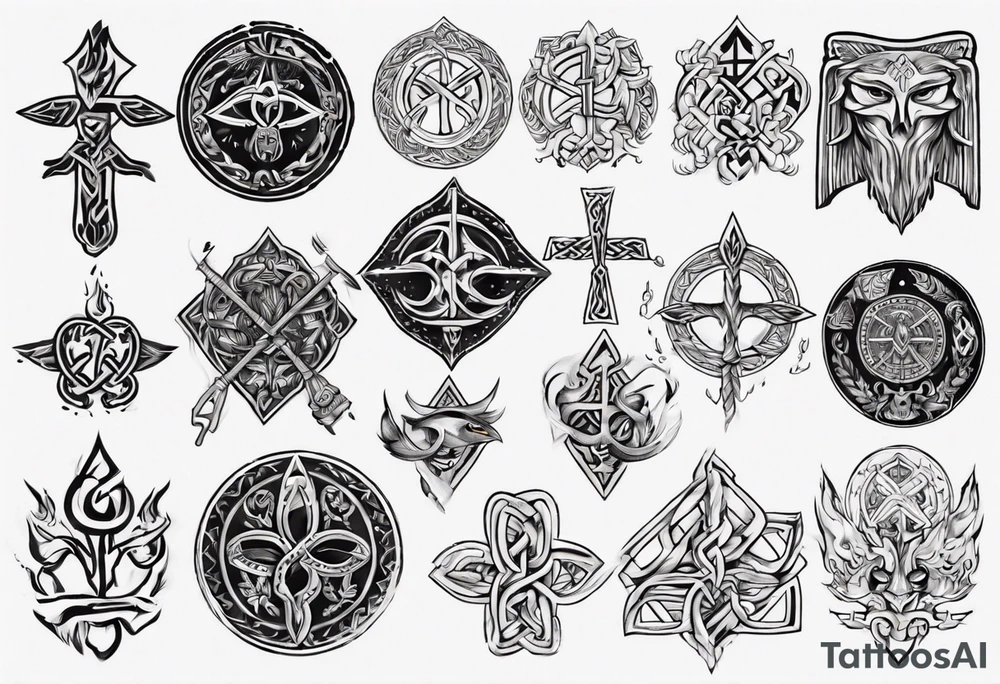 Slavic symbols tattoo idea