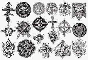 Slavic symbols tattoo idea