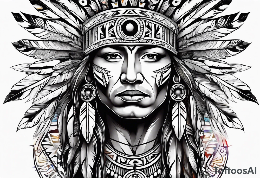 Native American Christianity tattoo idea