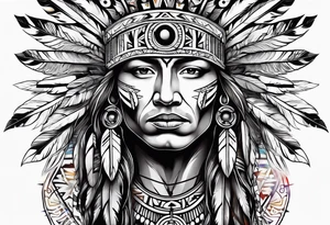 Native American Christianity tattoo idea