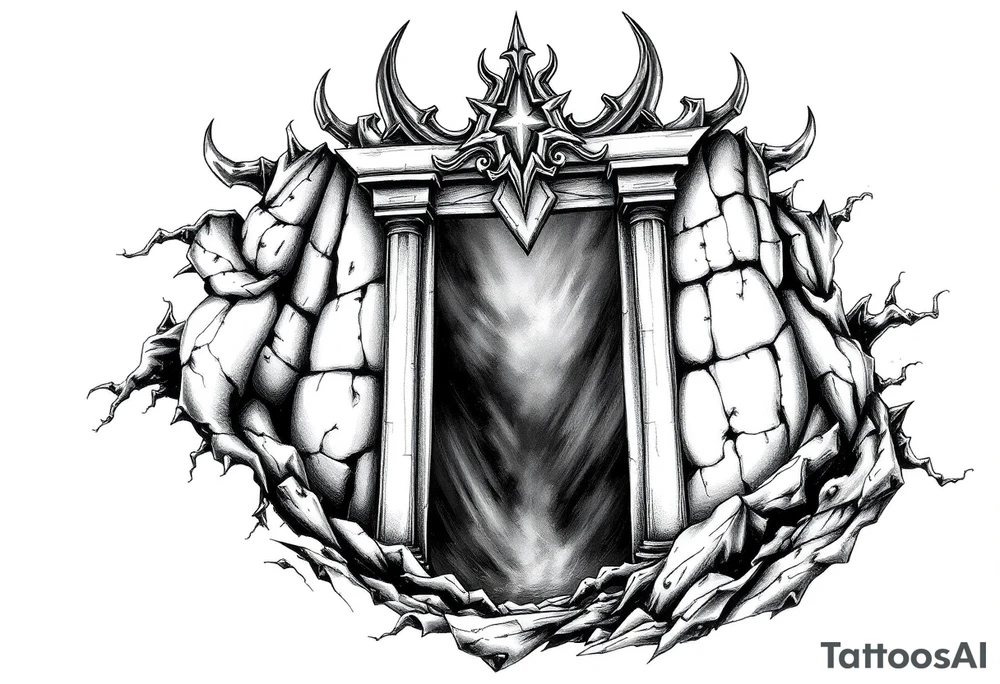 gates of hell tattoo idea