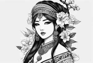 Love and destiny tattoo idea
