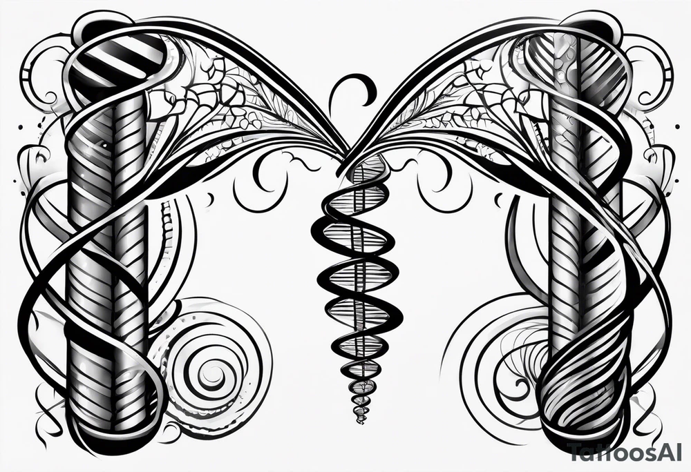 Dna strand tattoo idea
