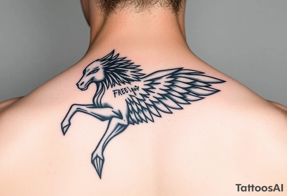 Maverick incorporated into a Tattoo that represents a free spirit tattoo idea