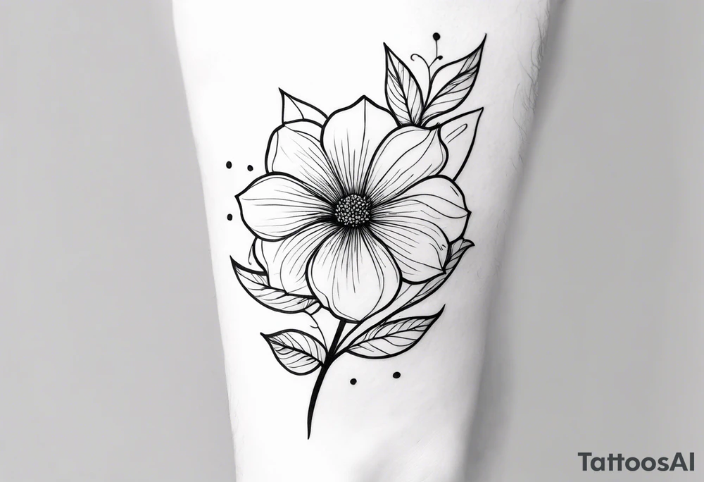 flower tattoo on arm tattoo idea
