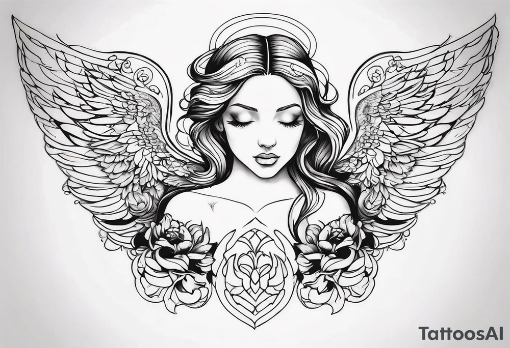 angel tattoo idea