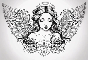 angel tattoo idea