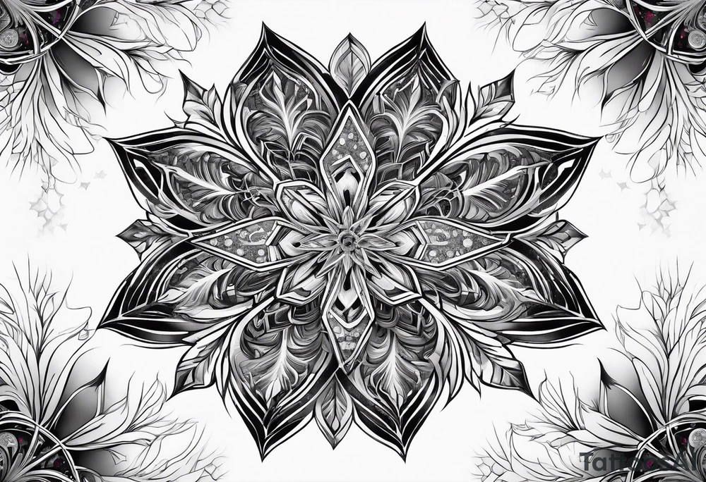 Fractal snowflake tattoo idea