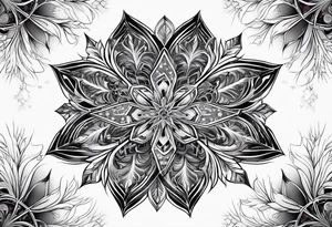 Fractal snowflake tattoo idea