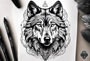 Stoic Wolf tattoo idea