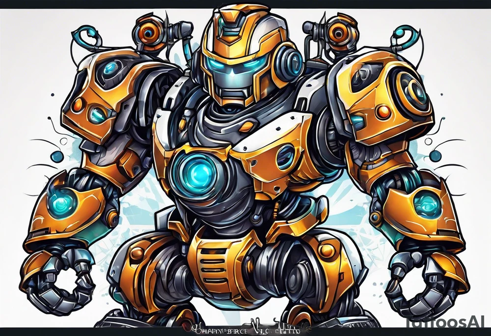 Robot tattoo idea
