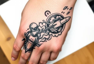 jets and smoke full hand tattoos tattoo idea