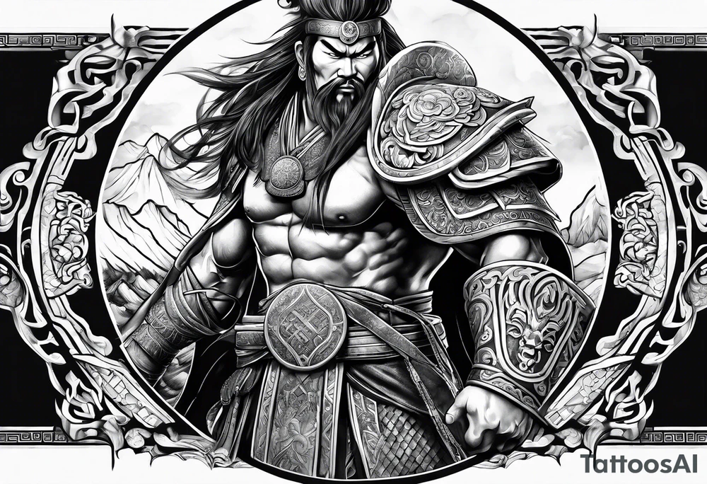 mongolian hero tattoo idea