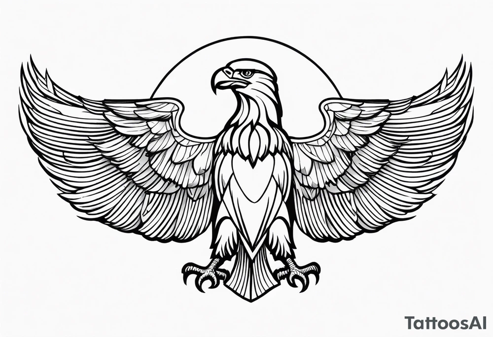 Albanian eagle Christian catholic for shoulder tattoo idea