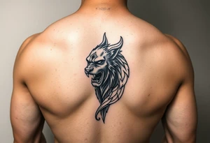 powerful majestic tattoo on a hand wrist representing "relentless" tattoo idea