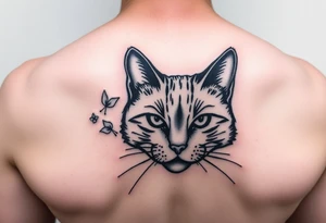 black cat tattoo idea