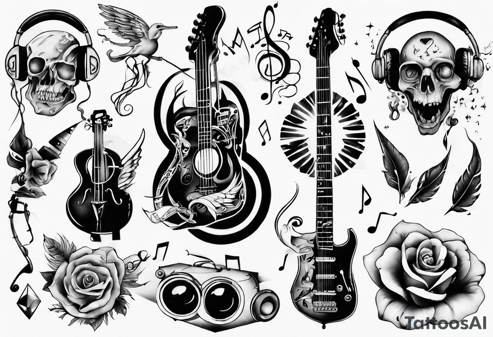 music tattoo tattoo idea