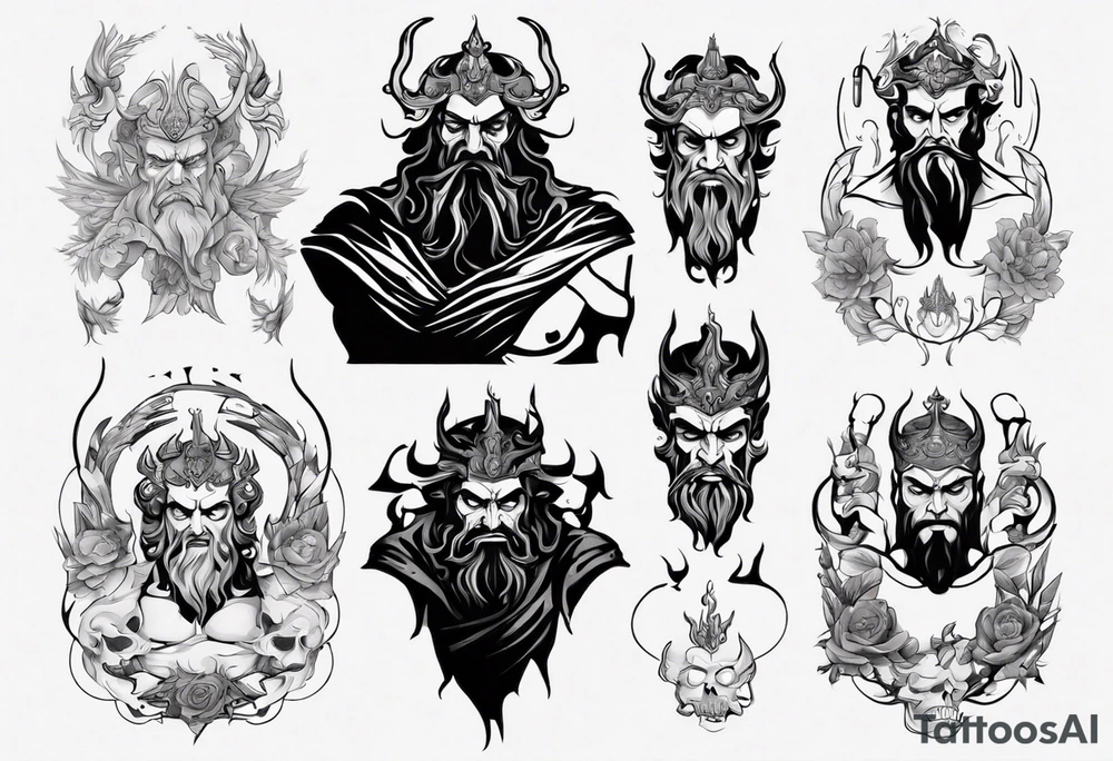 greek god Hades tattoo idea