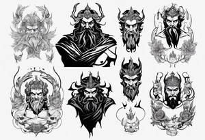 greek god Hades tattoo idea