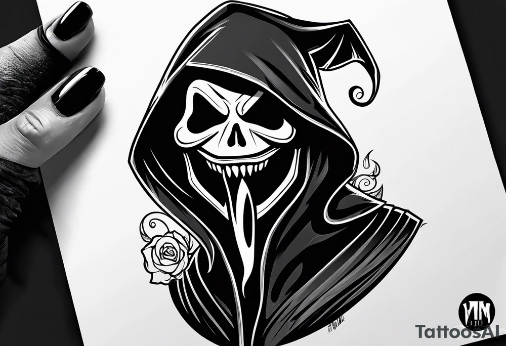 ghostface killer from scream tattoo idea