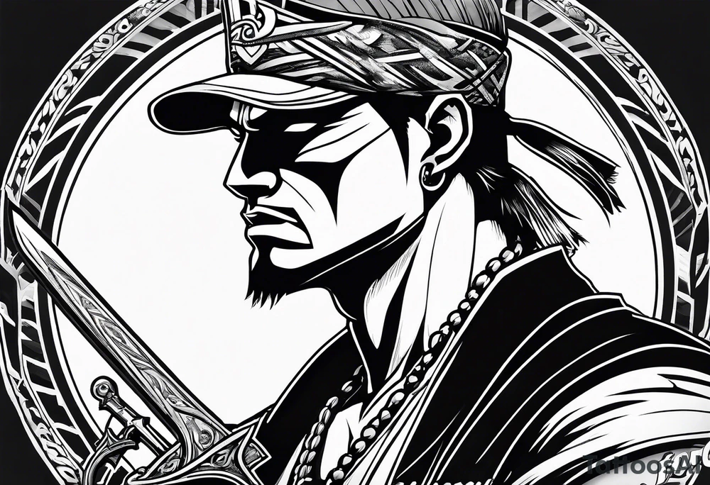 atlanta falcons, zoro from one piece tattoo idea