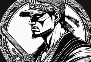 atlanta falcons, zoro from one piece tattoo idea
