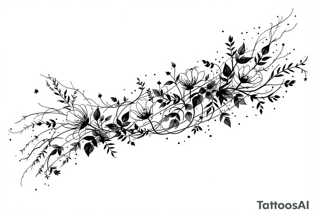 Размытые линии, мифология, свободно tattoo idea