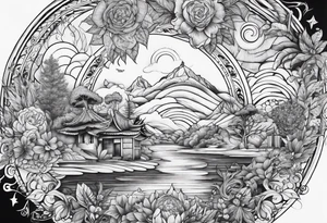 Memento vivere tattoo idea