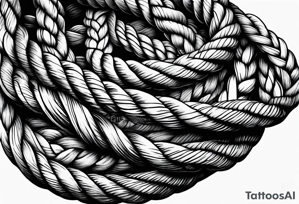 Sea ropes tattoo idea
