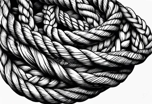 Sea ropes tattoo idea
