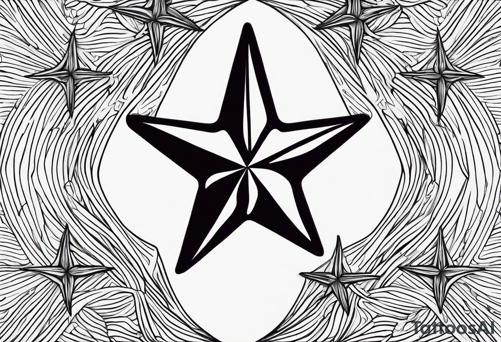Wave arrow starfish tatto tattoo idea