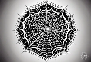 Spider web tattoo for knee tattoo idea
