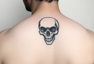 Hourglass skull tattoo idea
