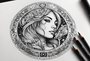 Pisces zodiac sign 
Aquarius zodiac sign 
Leo zodiac sign 
Combination 
Masculine tattoo idea