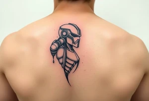 small samus Aran pixel tattoo tattoo idea