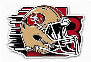 San Francisco 49er related American traditional tattoo idea