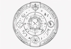 zodiac sign tattoo idea